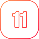 numero 11 icon