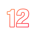 numero 12 icon