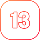 número 13 icon