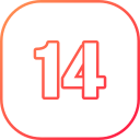 número 14 icon