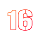 número 16 icon