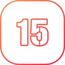 numero 15 icon