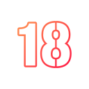 número 18 icon