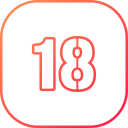 número 18 icon