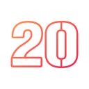 numero 20 icon