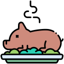 cerdo asado icon