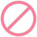 señal de prohibido icon