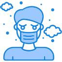 la contaminación del aire icon