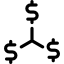 símbolo de dólar icon