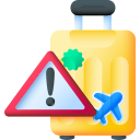 Travel warning icon