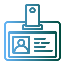 tarjeta de identificación icon