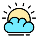 nube de sol icon