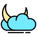 noche nublada icon