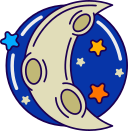 luna y estrellas icon