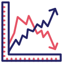 gráfico de líneas icon