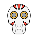 calavera mexicana icon