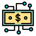 dinero digital icon