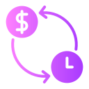 el tiempo es dinero icon