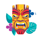 máscara tiki icon