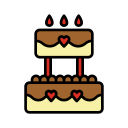 pastel de boda icon