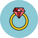 anel de diamante icon