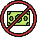 sin dinero icon