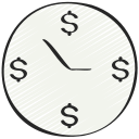 el tiempo es dinero icon