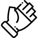 luvas sem dedos 