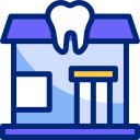 clínica dental animated icon