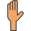 levantar la mano icon