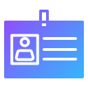 tarjeta de identificación icon