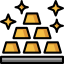 lingotes de oro icon