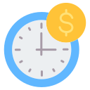 el tiempo es dinero icon