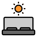 cocina solar icon