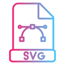 formato de archivo svg icon