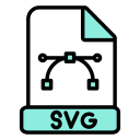 formato de archivo svg icon