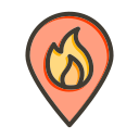 ubicación del incendio icon