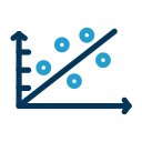 gráfico de dispersión icon