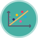 gráfico de dispersión icon