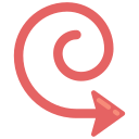 flecha espiral icon