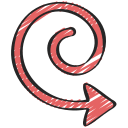 flecha espiral icon