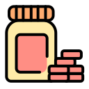 frasco de pastillas icon