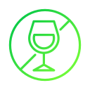 sin alcohol icon