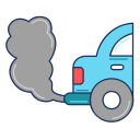 contaminación del coche icon