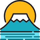 montaña fuji icon