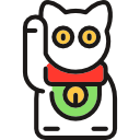 gato chino de la suerte icon