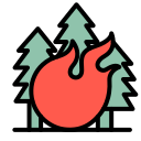 incendio forestal icon