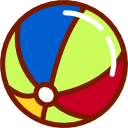 pelota de playa icon