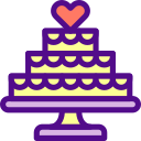 pastel de boda icon