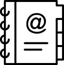 livro de endereços icon